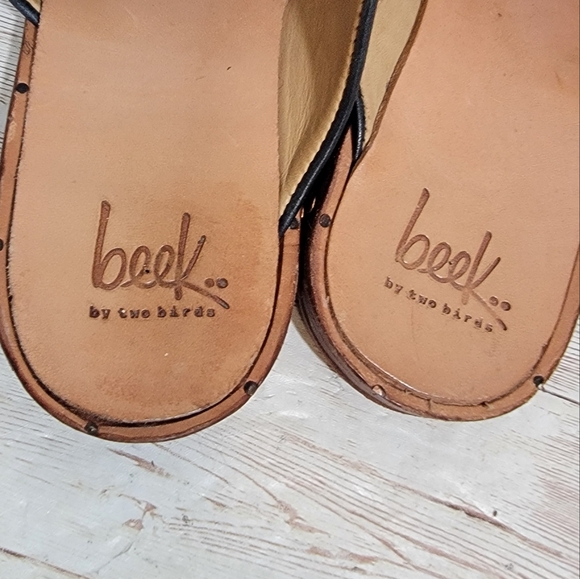 Beek Seagull  Mules in black leather - Picture 5 of 11